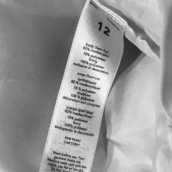 OshKosh B'gosh Pink Faux Fur Vest Size 12 "NWT" - Picture 6 of 8